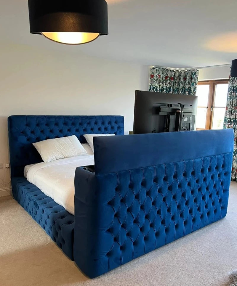 King bed online with tv lift