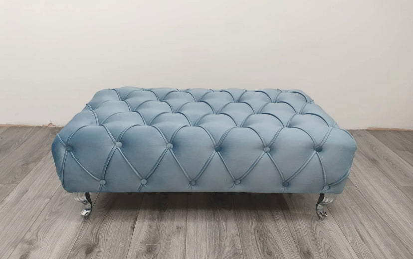 luxury velvet modern footstools 