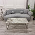 Wave Shape Boucle Corner Sofa Ivory or grey, living room furnishings premium design chic comfortable couches, new sofa styles, luxurious fabrics modern luxury, quirky sofa shape design 