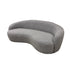 Wave Shape Boucle Corner Sofa Ivory or grey, living room furnishings premium design chic comfortable couches, new sofa styles, luxurious fabrics modern luxury, quirky sofa shape design 