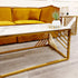 Ultra-chic and high end coffee table, gold frame, white tops, living room furnishings premium design coffee tables, premium design coffee tables, luxury tables