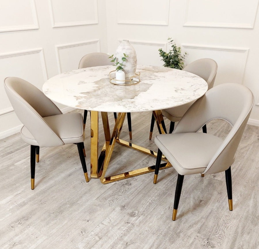 Glam dining deals table and chairs