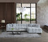 Aluxo Tribeca Corner Sofa in Pearl Boucle Fabric