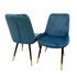 **PROMO** Titus Dining Set with 4 Luna Navy Chairs