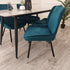**PROMO** Titus Dining Set with 4 Luna Navy Chairs
