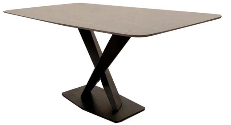 Stylish Apollo Black Dining Table with Black Sintered Stone Striking Design, dining table sculpture. unique table design, modern dining table, glamorous table 