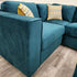 Sophisticated Corner Sofa in Teal, Premium design, Chic and comfortable luxury couches, Opulent sofa styles, Luxurious sofa fabrics, Modern luxury sofa designs