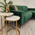 Ultra-chic high tall coffee tables polished white top, gold frame, living room furnishings, premium design coffee tables, chic coffee table, contemporary design