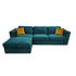 Sophisticated Corner Sofa in Teal, Premium design, Chic and comfortable luxury couches, Opulent sofa styles, Luxurious sofa fabrics, Modern luxury sofa designs