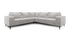 Luxurious silver corner sofa, transform your living space with style & comfort, plush corner sofa, family sofa, 4 seater, chic modern sofa