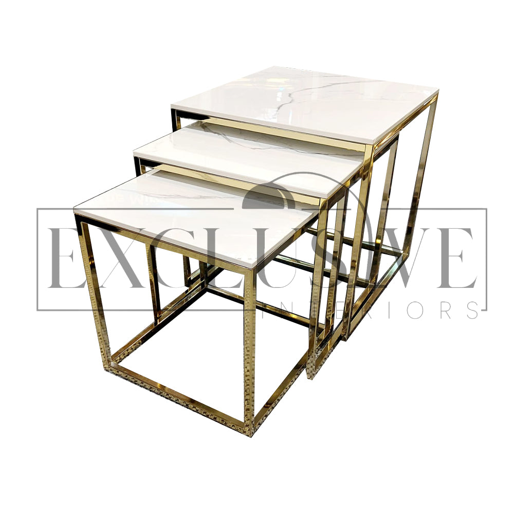 Ultra-chic and high end coffee table, marble or glass top is supported by a polished stainless steel base. white glass, black glasses, grey marble coffee tables living room furnishings, premium design coffee tables, chic coffee table, luxury tables, opulent styles, luxurious style modern design