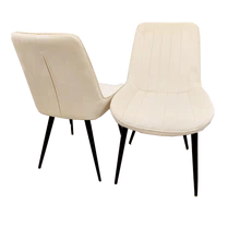 Dido Velvet Dining Chairs. Scandinavian style luxury dining chairs, premium chrome dining chairs, fancy dining chairs, high-end chairs, studded dining chairs