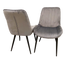 Dido Velvet Dining Chairs. Scandinavian style luxury dining chairs, premium chrome dining chairs, fancy dining chairs, high-end chairs, studded dining chairs