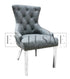 Contemporary Dining Chairs high-end chairs & stools, premium designed chairs. Modern and luxurious styled dining furniture, opulent chairs, comfortable seating lion knocker, grey