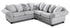 large sofa silver corner sofa, furniture for a contemporary or modern home. corner shape sofa for a lounge. luxury modern sofa will add a touch of sophistication Corner of a living room, seating for the family