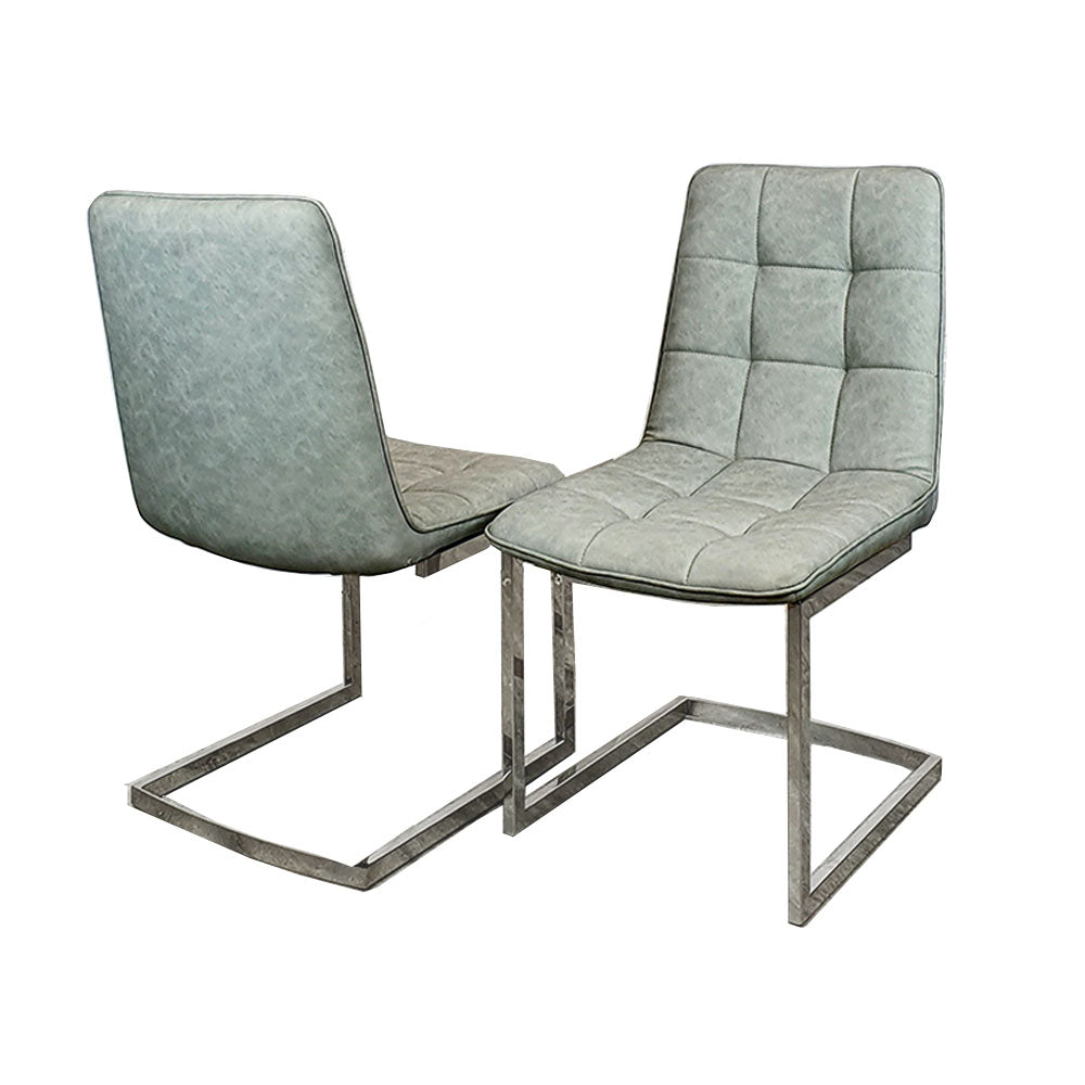 Tara Dining Chairs stylish Contemporary Design. Faux leather finish. Premium design, chic, comfortable luxury couches, opulent sofa living room furnishings grey