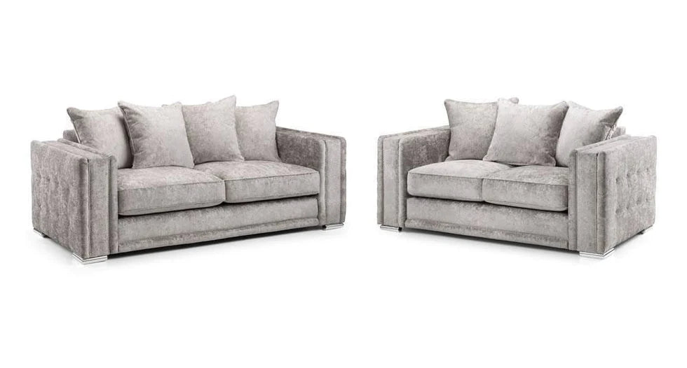 Ashley Truffle 3+2 Sofa Set Chenille 3 Seater and 2 Seater set stylish design and stitched fabric upholstery premium design, chic, comfortable luxury couches