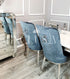 Duchess Dining Chair luxury dining chairs, premium chairs, chrome dining chairs, fancy dining chairs, velvet chairs, studded dining chairs high-end chairs