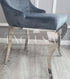 Duchess Dining Chair luxury dining chairs, premium chairs, chrome dining chairs, fancy dining chairs, velvet chairs, studded dining chairs high-end chairs