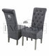 Sophistication Emma Dining Chairs. Soft velvet finish, Chrome metal, Exclusive dining furniture, premium chairs, chrome dining chairs, fancy dining chairs