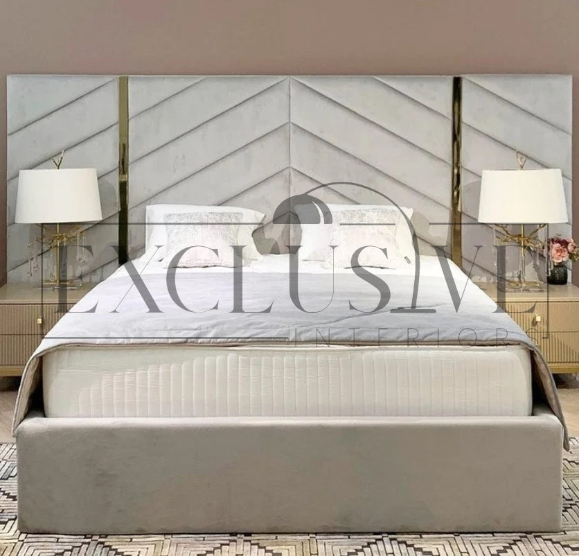 Charlotte Art Deco Bed Frame Upscale home furnishings with exclusive furniture, stylish stools, luxury beds, elegant dining sets, premium tables, marble tables, high-end chairs, genuine luxury furniture