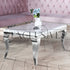 Premium high end coffee table, marble or glass top, steel base chic design coffee tables, luxury coffee table, opulent styles, luxurious style modern design